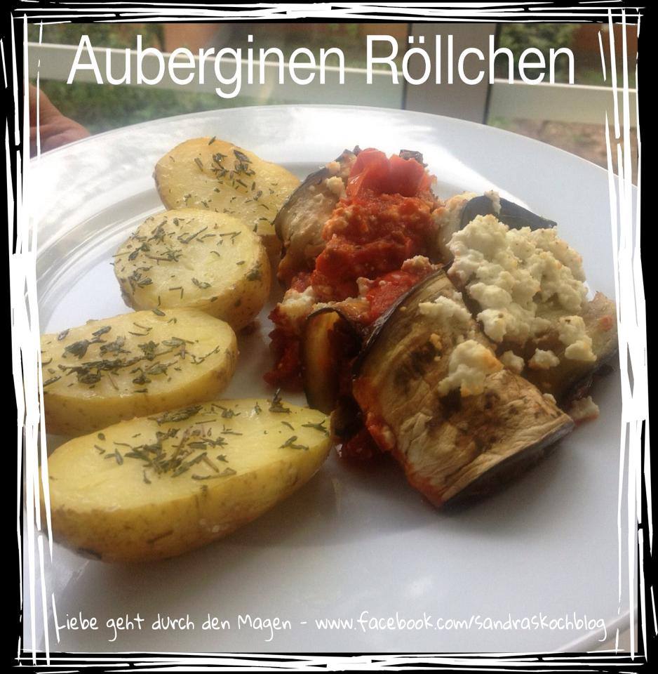 Auberginen Röllchen (Low Carb) - Sandras Kochblog