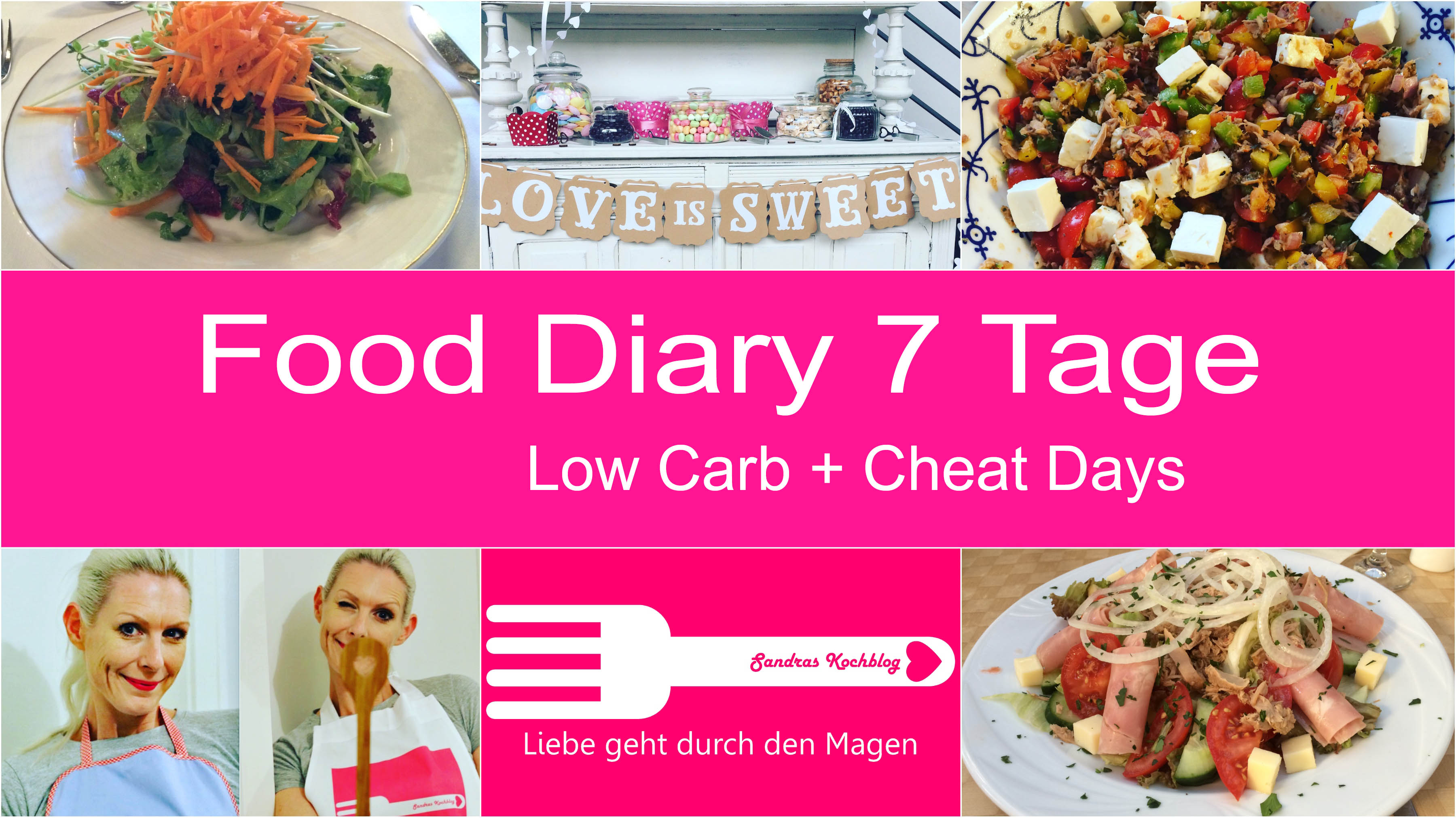 Food Diary YouTube Low Carb  inkl. Cheatdays