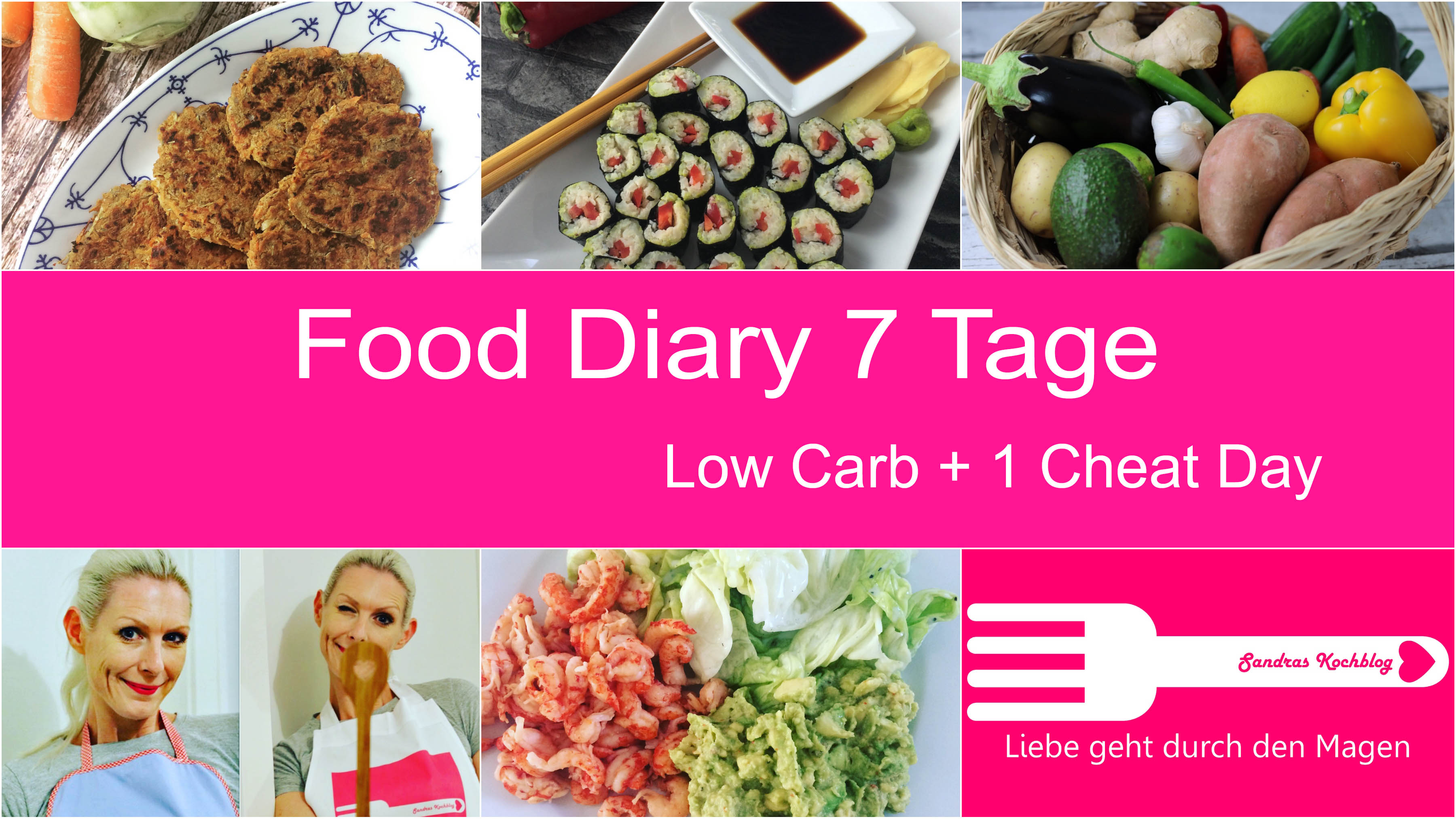 Food Diary 7 Tage Lowcarb + Cheatday