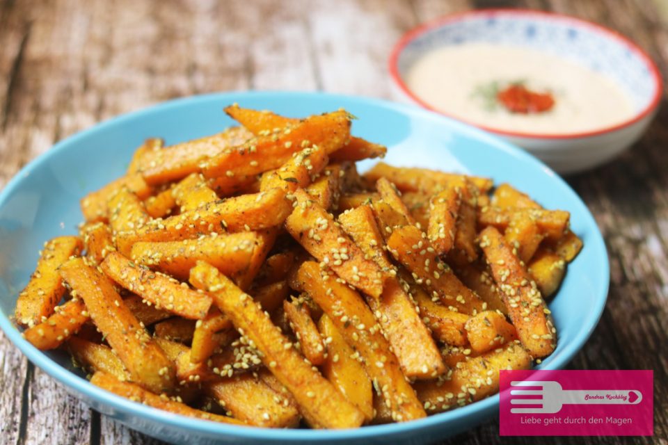 Kürbis Pommes (Low Carb) - Sandras Kochblog