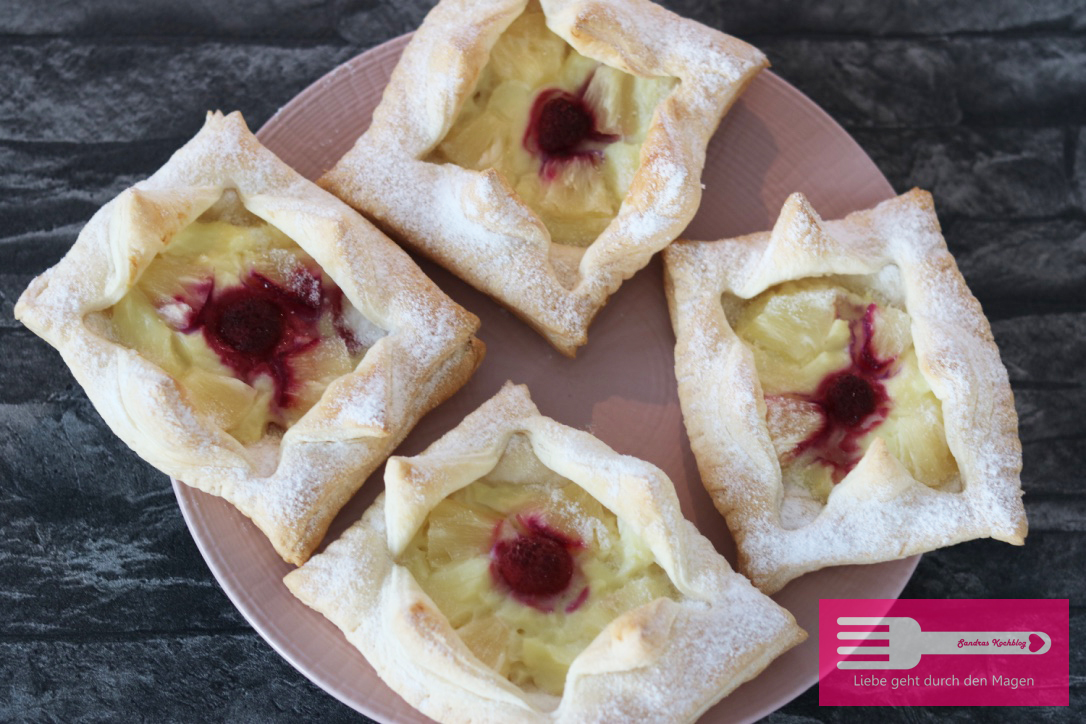 Blätterteig Pudding Teilchen Sandras Kochblog