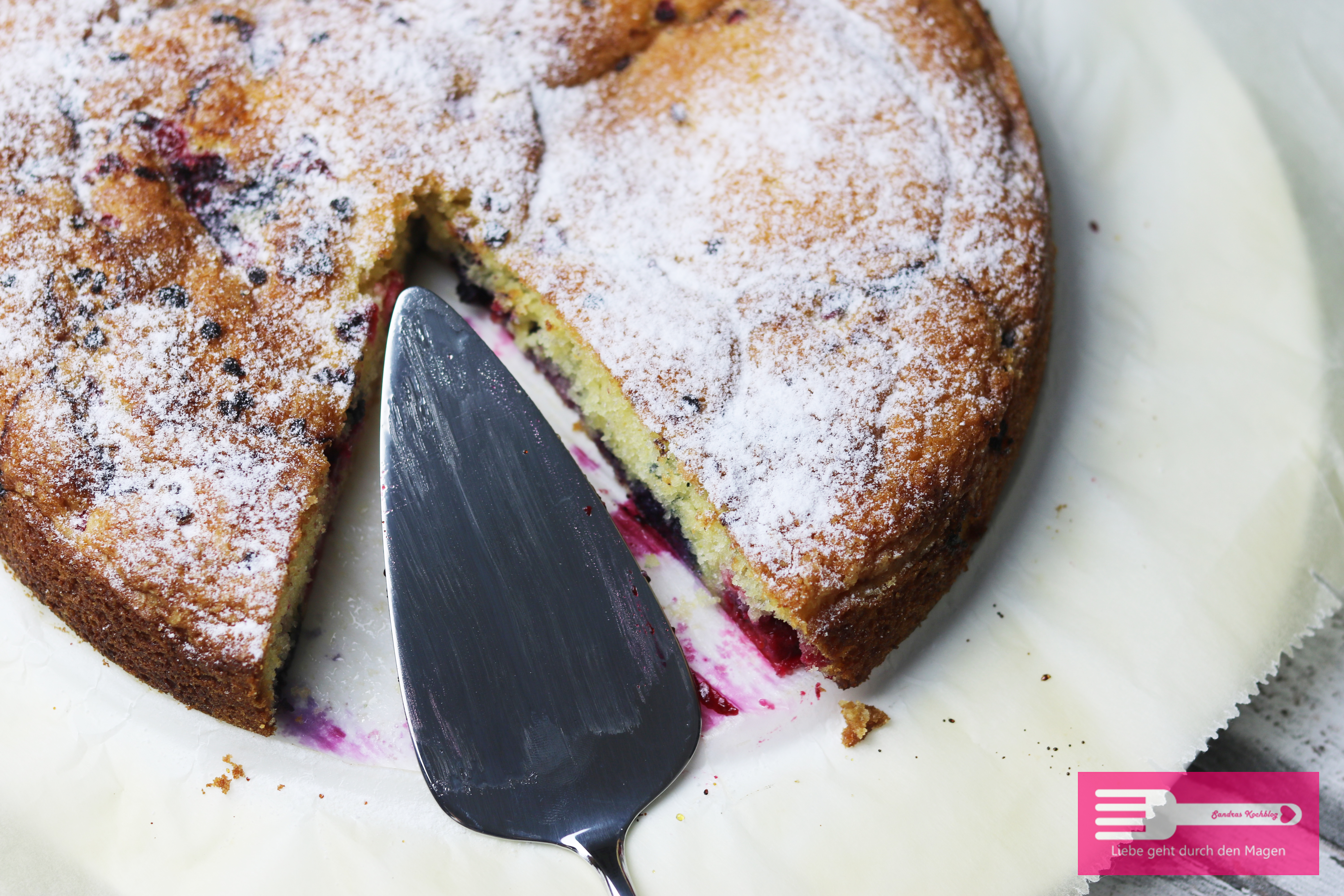 Blitzschneller Rührkuchen mit Beeren - Sandras Kochblog