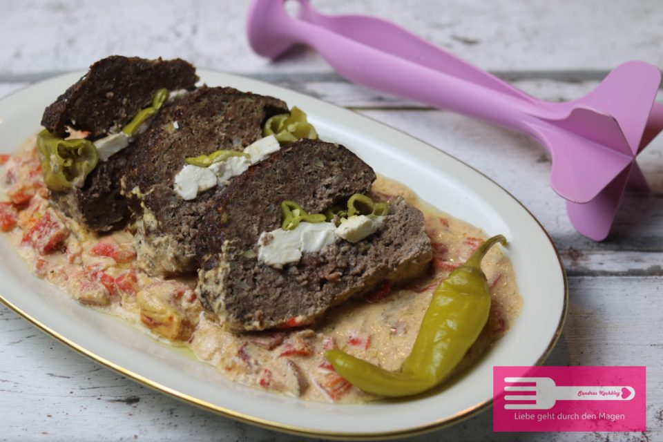 Hackbraten griechischer Art (Low Carb) - Sandras Kochblog