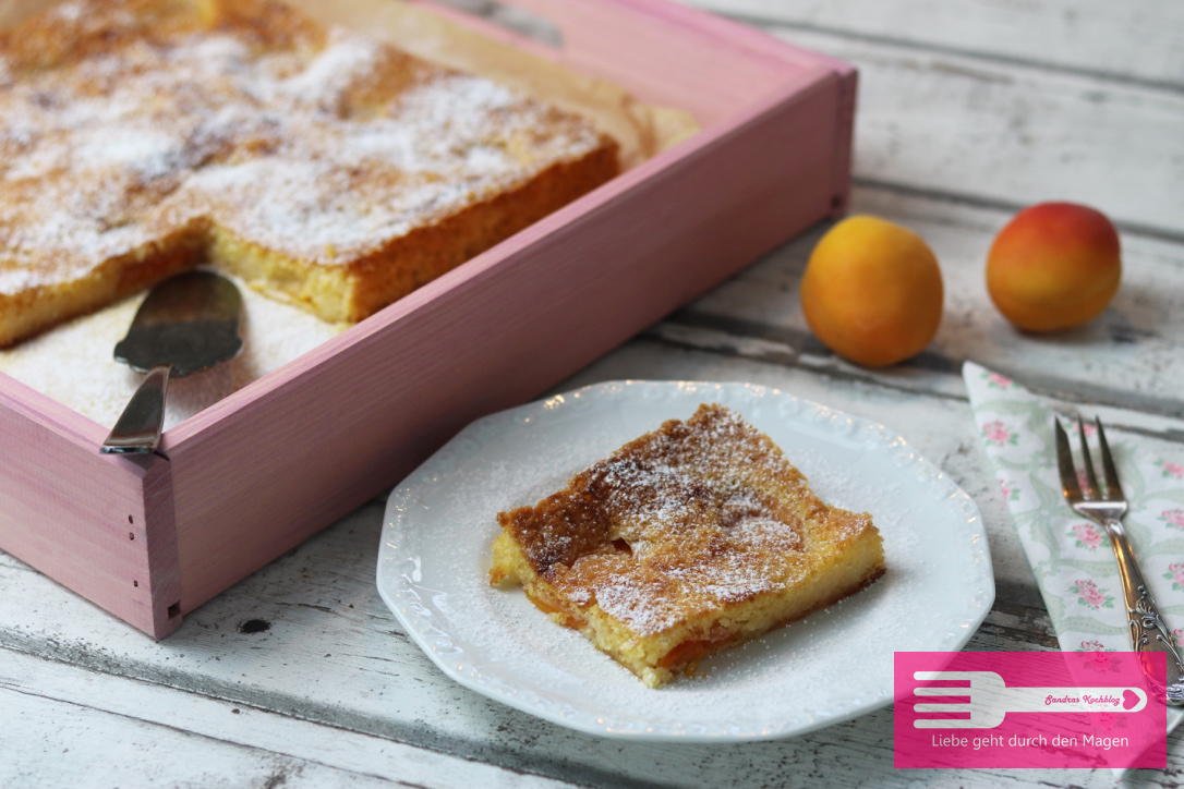 Aprikosenkuchen vom Blech - Sandras Kochblog