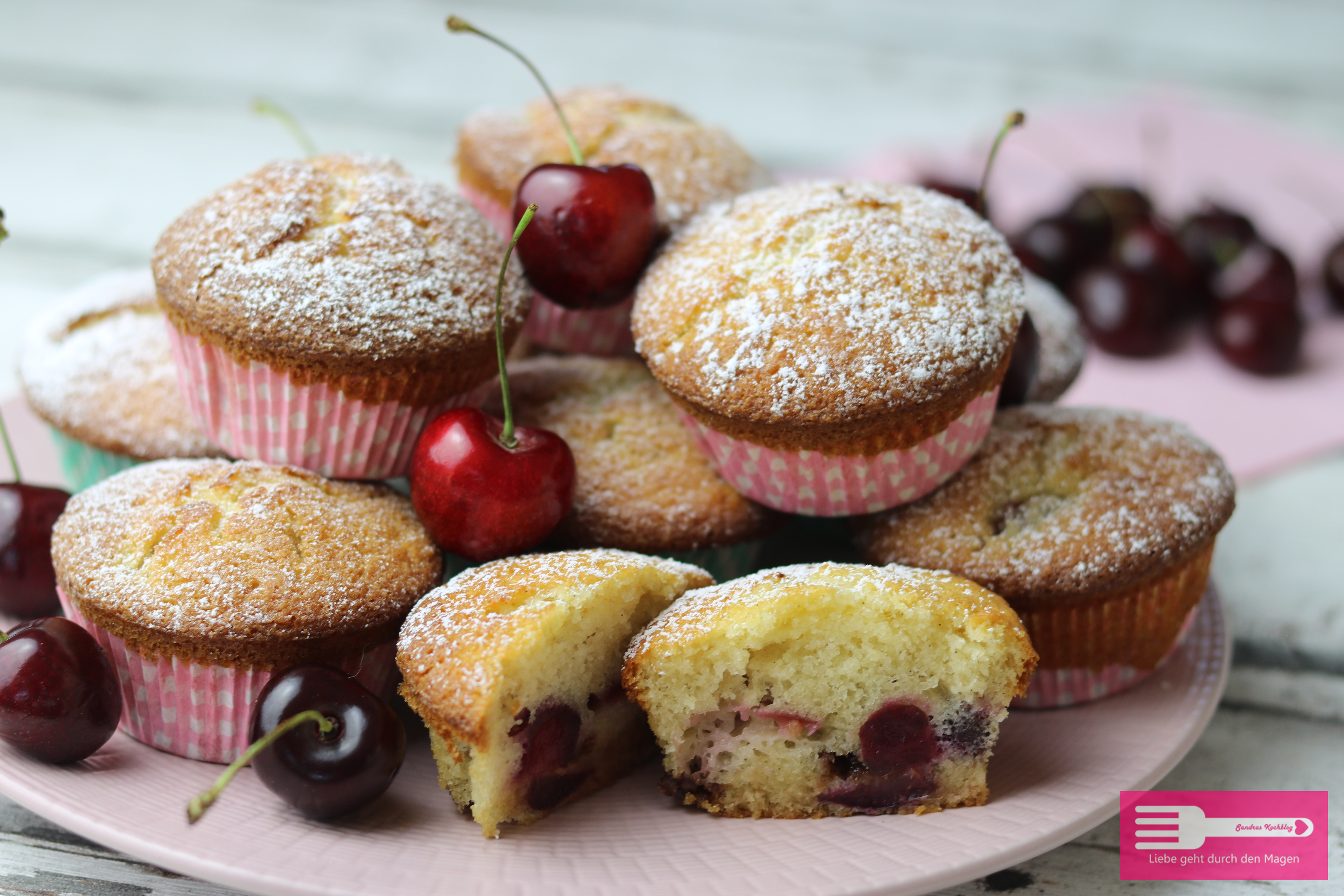 Kirsch Muffins schnell und einfach