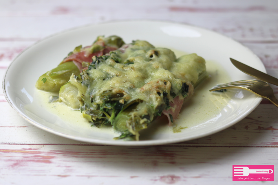 Lauch Schinken Röllchen - Sandras Kochblog Lauch Schinken Röllchen - Sandras Kochblog