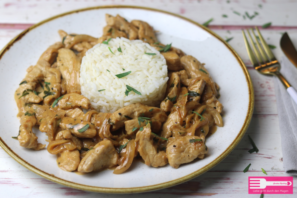 Puten Geschnetzeltes in Estragon Sauce - Sandras Kochblog
