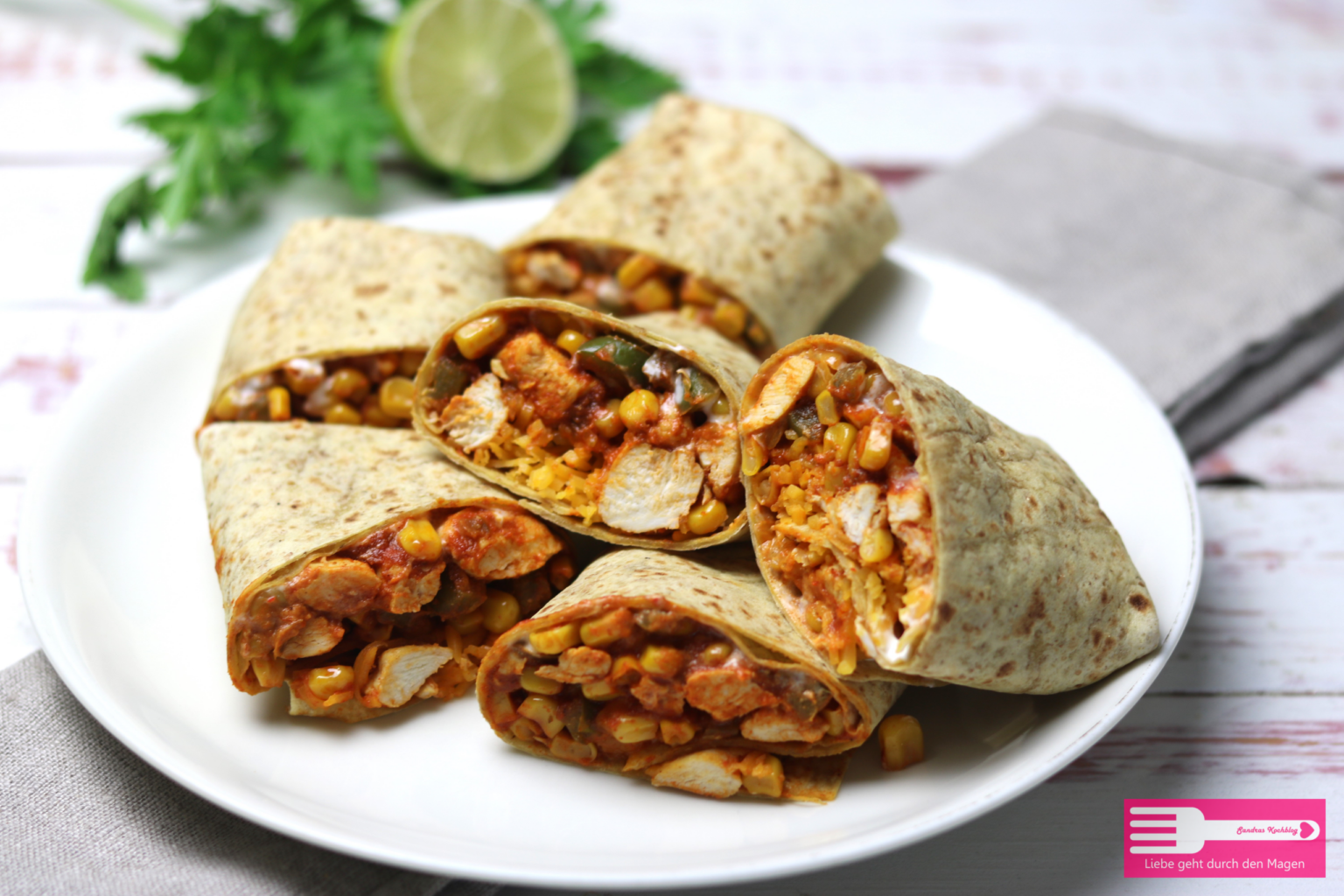 Mexikanische Hähnchen Wraps - Sandras Kochblog