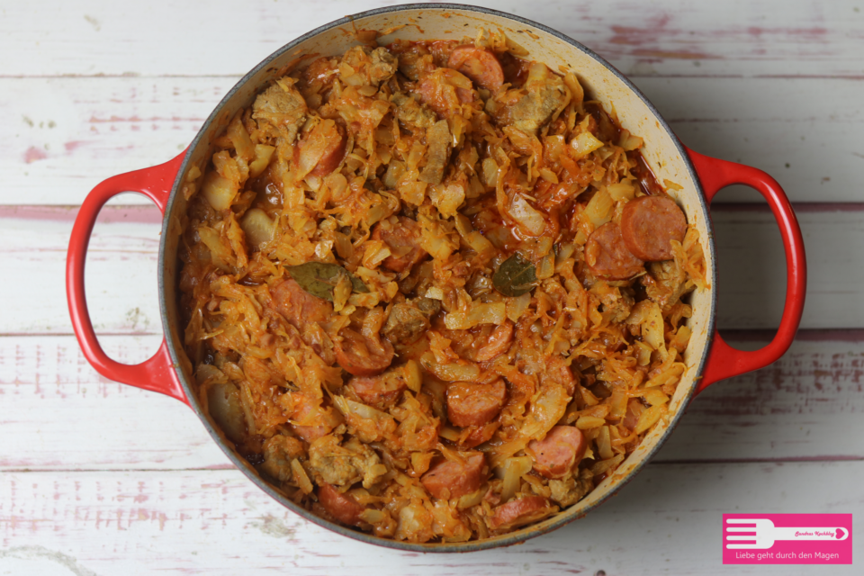 Bigos - Polnischer Kraut Eintopf - Sandras Kochblog