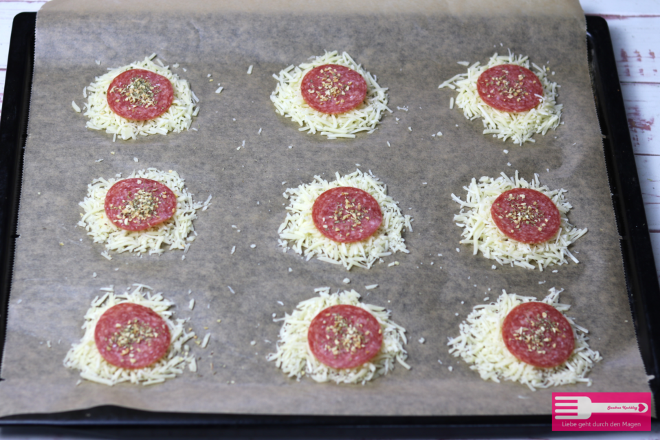 Käse Salami Taler Low Carb Sandras Kochblog