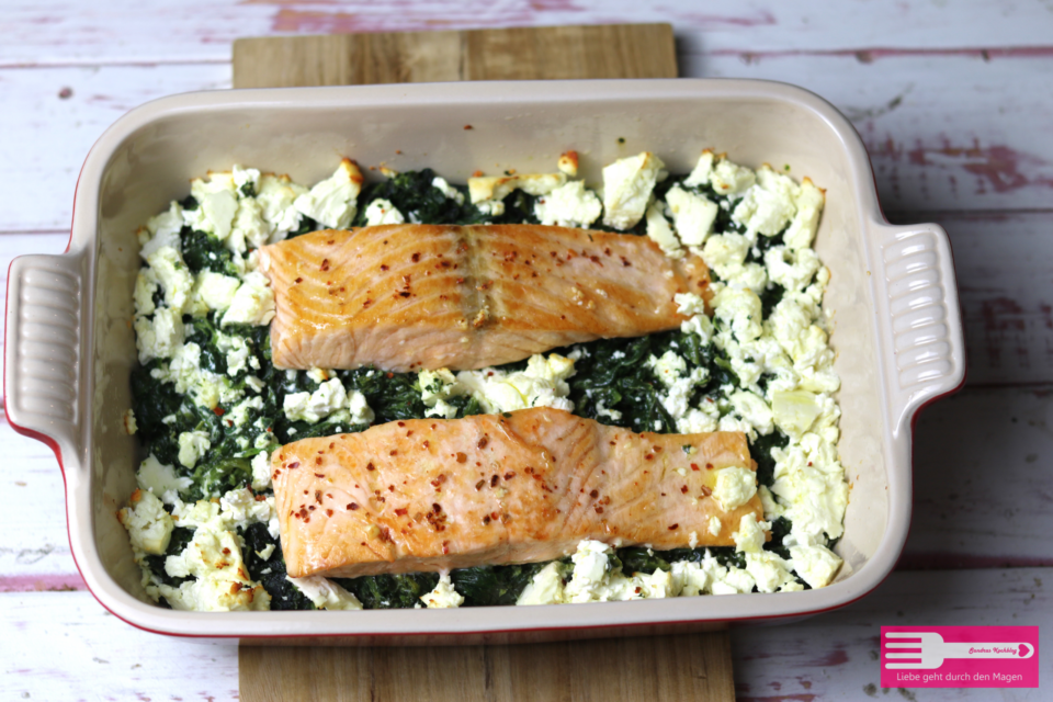 Lachs Spinat Gratin - Sandras Kochblog