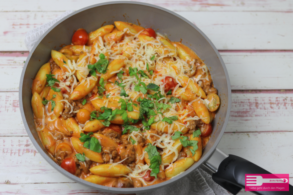One Pot Schupfnudel Hackfleisch Pfanne Sandras Kochblog